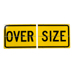 Reflective Aluminum Sign For Vehicle - Reflective Oversize Hinged Metal Signs
